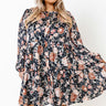 Simply Flourishing Floral Shift Dress Curves Image - 1