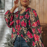 Train To Paris Floral Shift Top Curves Image - 1