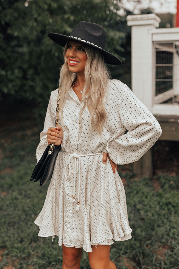 Charming Life Polka Dot Dress in Ivory Image - 1