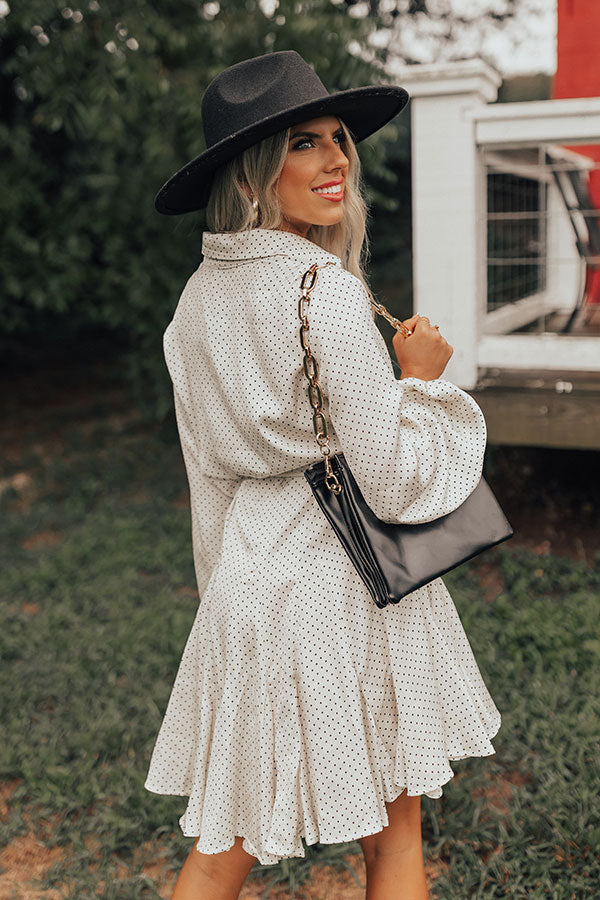 Charming Life Polka Dot Dress in Ivory Image - 3