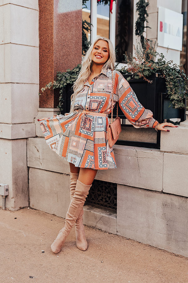 Glam Slam Dress in Rust Image - 3