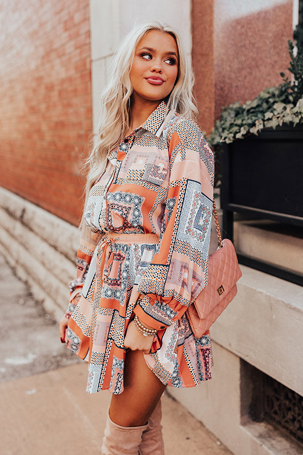 Glam Slam Dress in Rust Image - 5