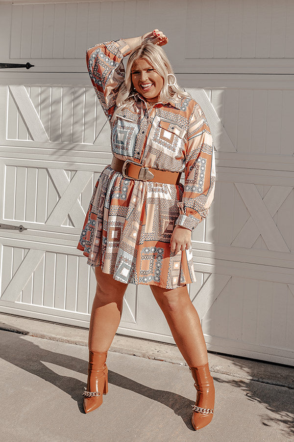 Glam Slam Dress in Rust Curves Image - 5