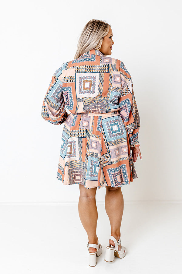 Glam Slam Dress in Rust Curves Image - 3