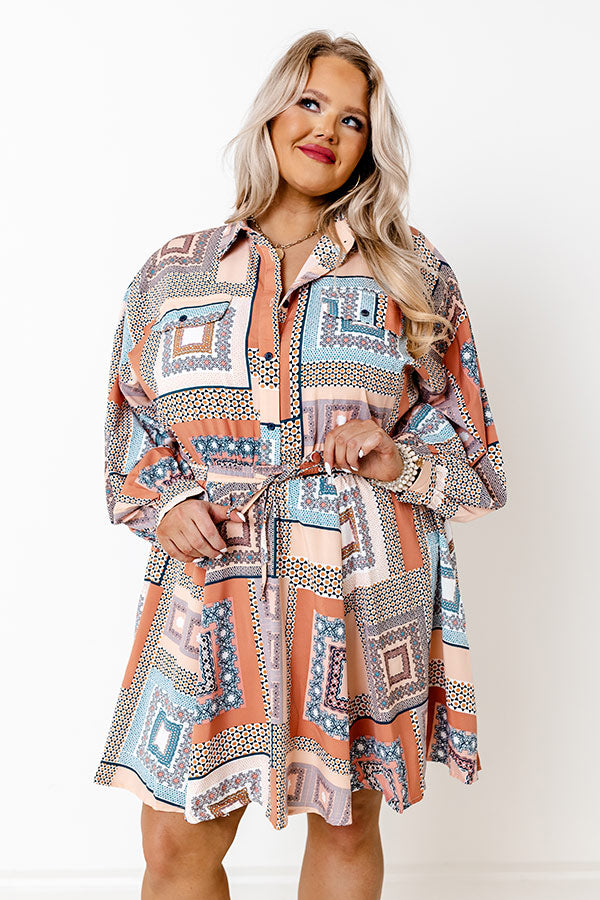 Glam Slam Dress in Rust Curves Image - 1