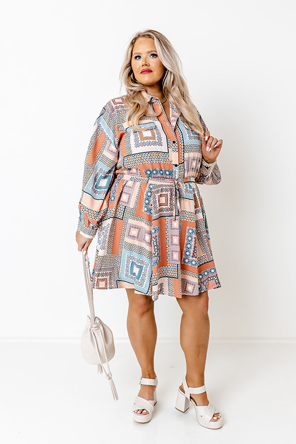 Glam Slam Dress in Rust Curves Image - 2