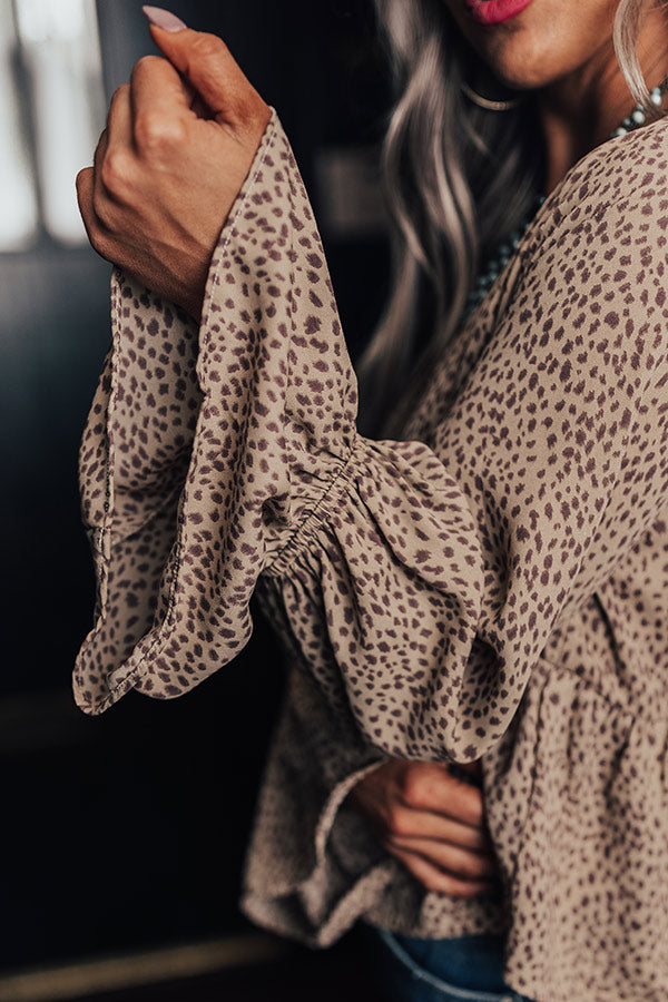 Living In Style Leopard Babydoll Top Image - 5