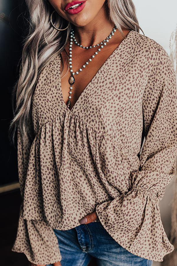 Living In Style Leopard Babydoll Top Image - 3