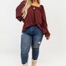 Signature Move Shift Top In Merlot Curves Image - 1