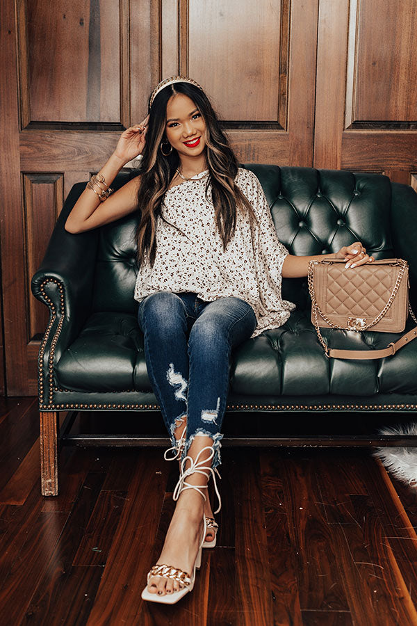 Letter Of Love Leopard Top in Ivory Image - 4