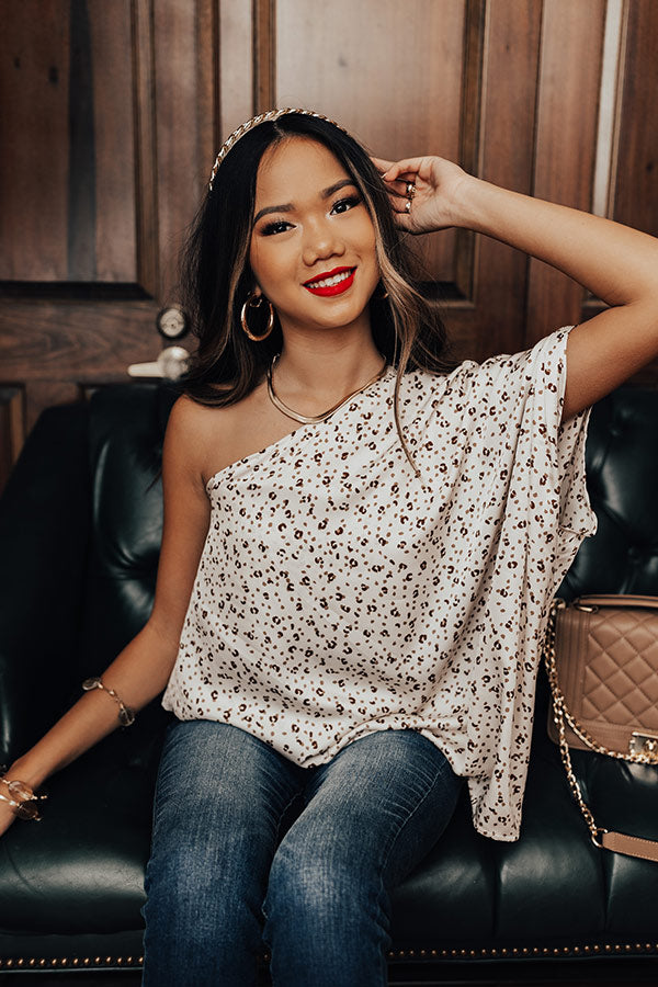 Letter Of Love Leopard Top in Ivory Image - 5