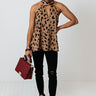 Crowded Affair Halter Shift Top in Leopard Print Image - 1