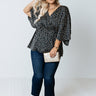 Total Flirt Polka Dot Top in Black Curves Image - 1