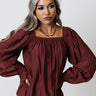 Signature Move Shift Top In Merlot Image - 1