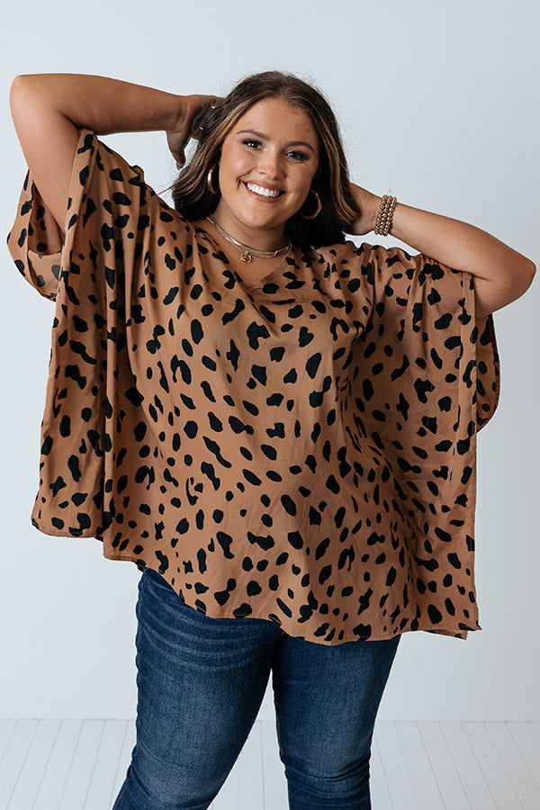 Love And Luck Leopard Shift Tunic in Mocha Curves Image - 2