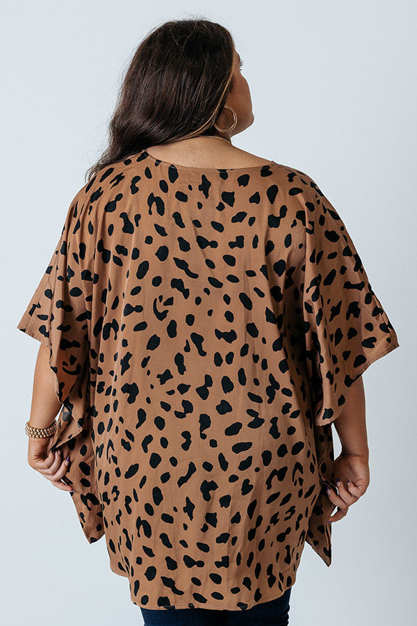 Love And Luck Leopard Shift Tunic in Mocha Curves Image - 4