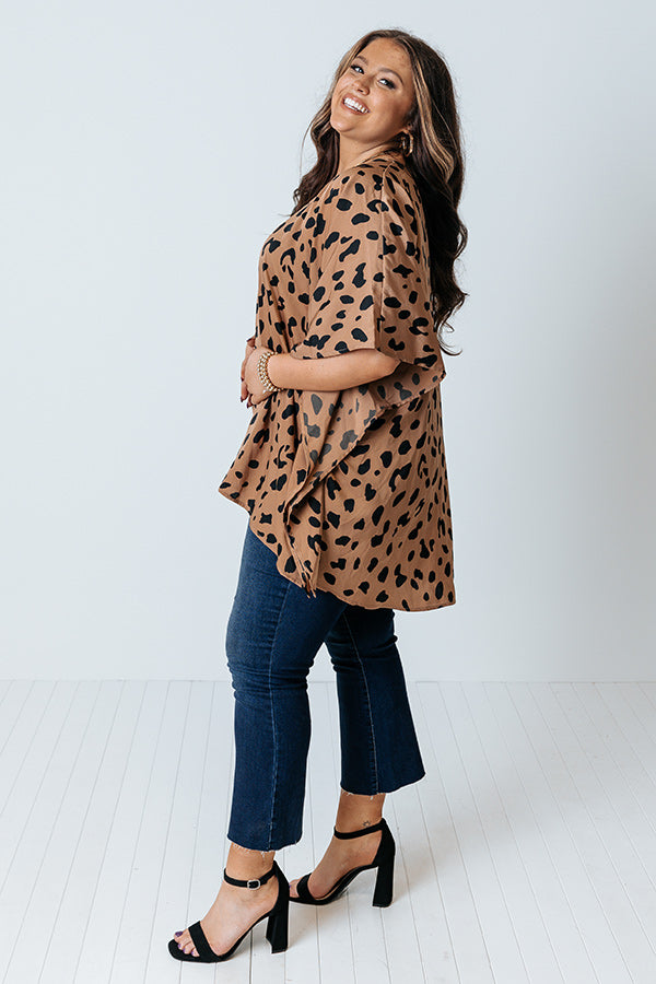 Love And Luck Leopard Shift Tunic in Mocha Curves Image - 3