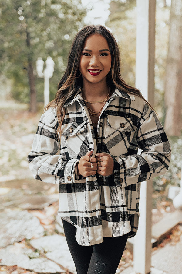 Mulled Cider Plaid Jacket In Black Image - 4