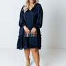 Mocktail Moment Shift Dress In Navy Curves Image - 1
