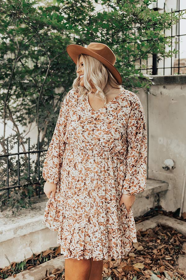 The Branchley Floral Dress Curves Image - 2