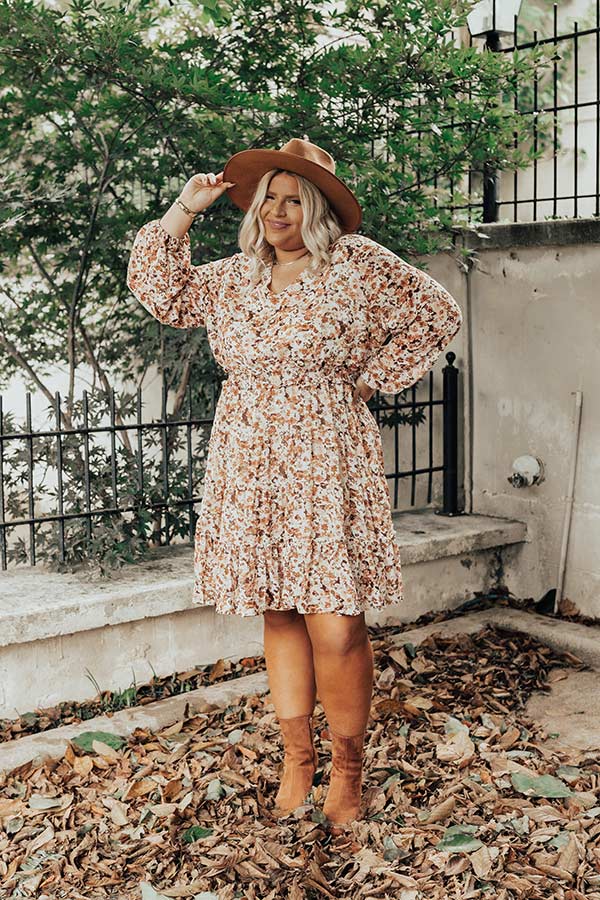 The Branchley Floral Dress Curves Image - 3