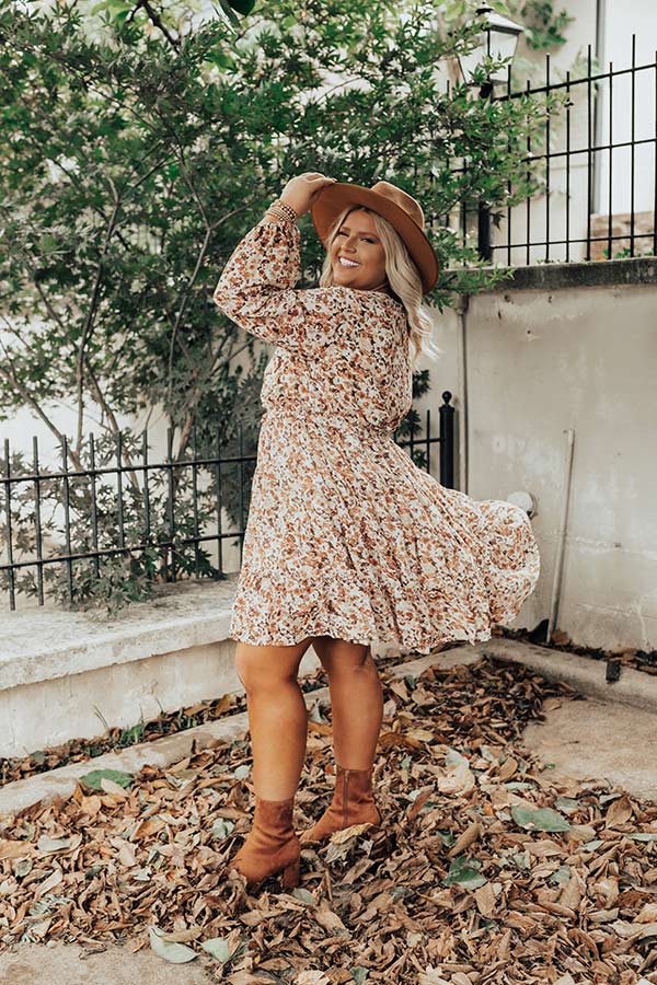 The Branchley Floral Dress Curves Image - 4