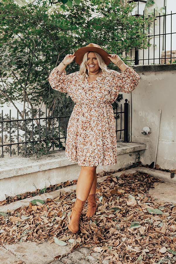 The Branchley Floral Dress Curves Image - 1