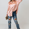 Skylight Satin Top In Pink Image - 1