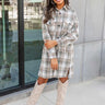 Central Park Perks Plaid Dress In Light Sage Image - 1