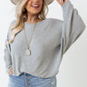 Weekend Living Shift Top In Grey Curves Image - 1