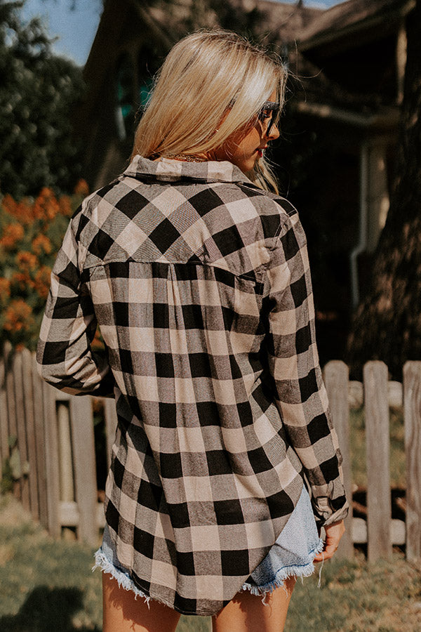 Cool Ambitions Plaid Button Up Image - 5