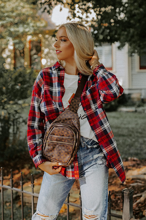 Trail Less Traveled Flannel In Red Image - 4