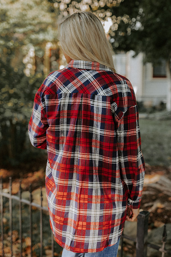 Trail Less Traveled Flannel In Red Image - 5