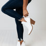 The Lundy Faux Leather Bootie In White Image - 1