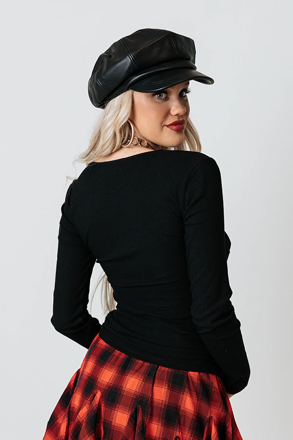 The Night Before Top In Black Image - 5