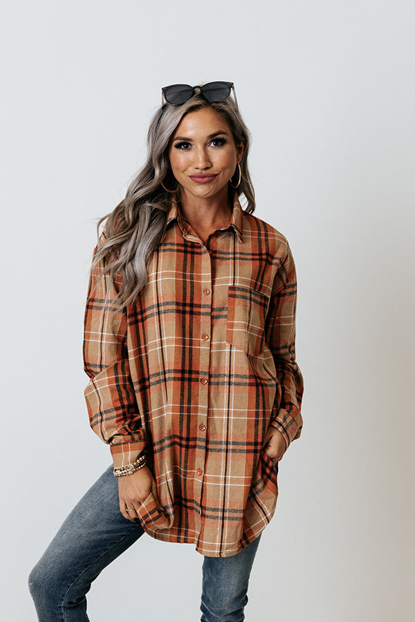So Cuddly Flannel In Rust