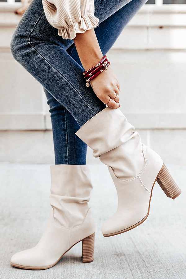 The Saleen Faux Leather Bootie
