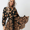 You Are Invited Floral Dress In Black Image - 1