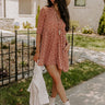 Cherry Mood Tunic Dress In Camel Image - 1