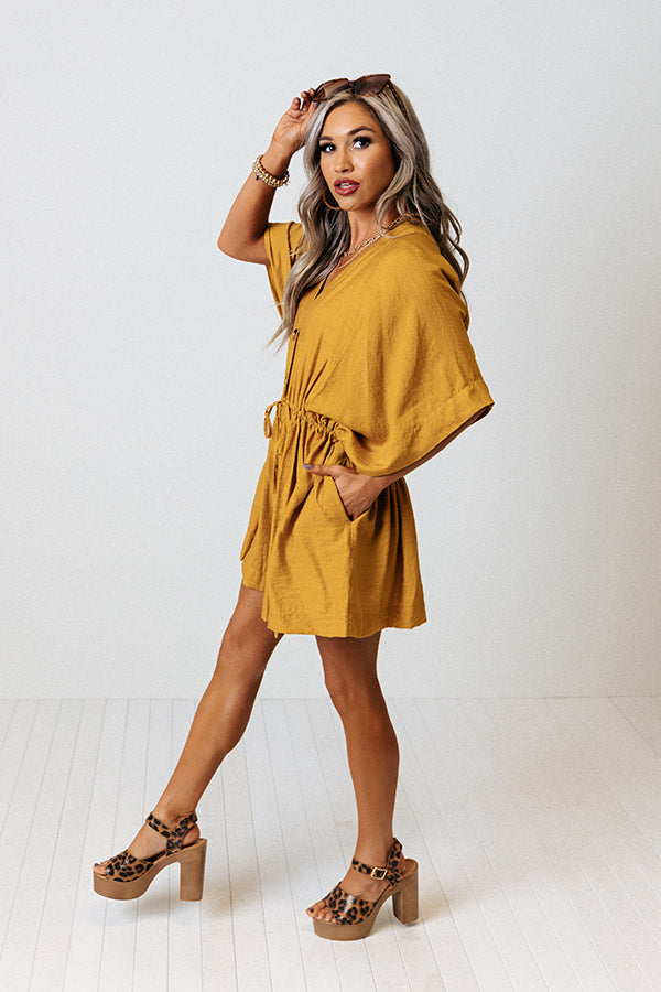 Love You Always Tunic Dress In Marigold Image - 3