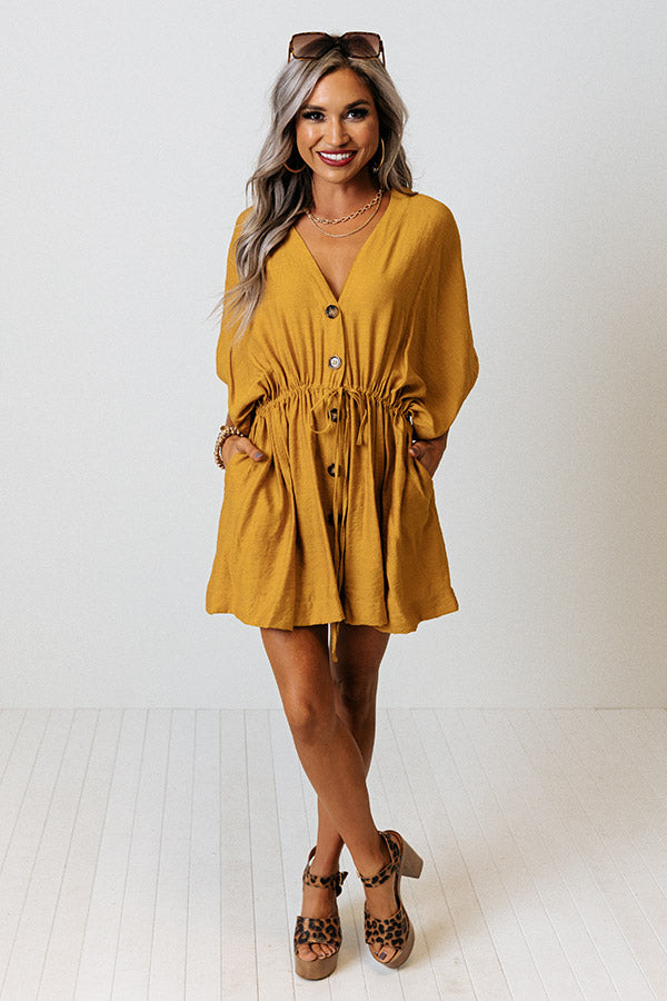 Love You Always Tunic Dress In Marigold Image - 4