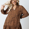 Nights In LA Leopard Tunic Dress Curves Image - 1