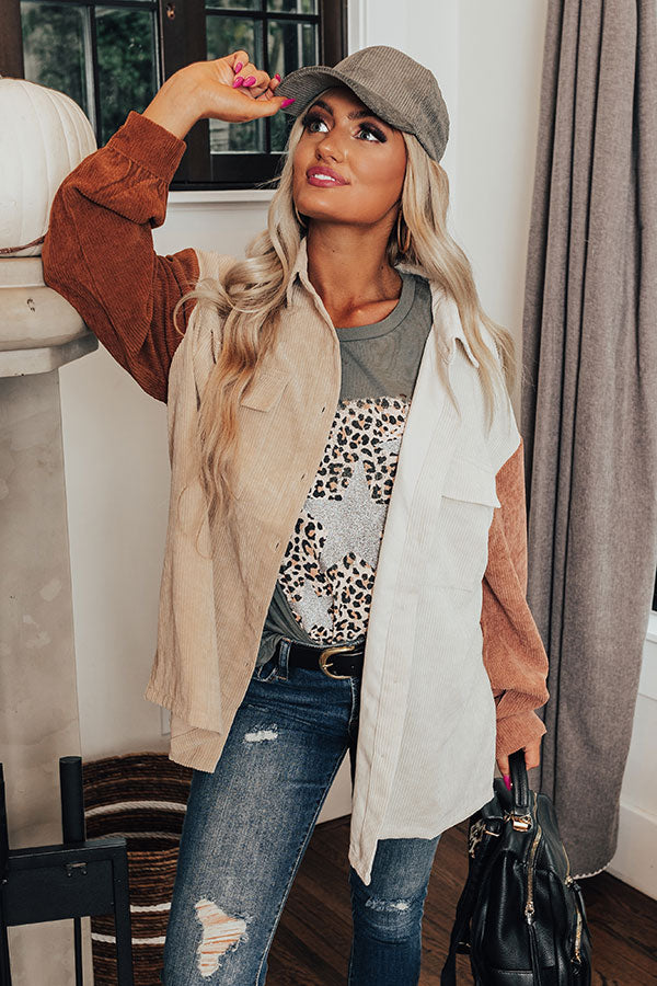 County Line Corduroy Button Up Image - 3