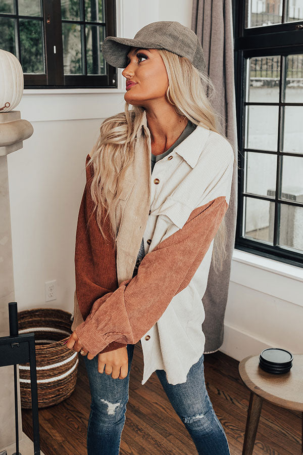 County Line Corduroy Button Up Image - 1