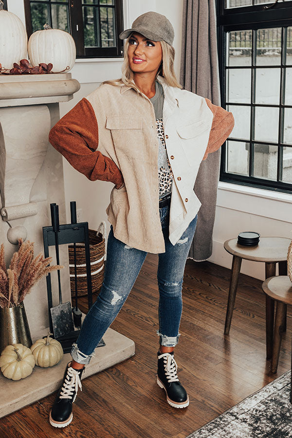 County Line Corduroy Button Up Image - 5