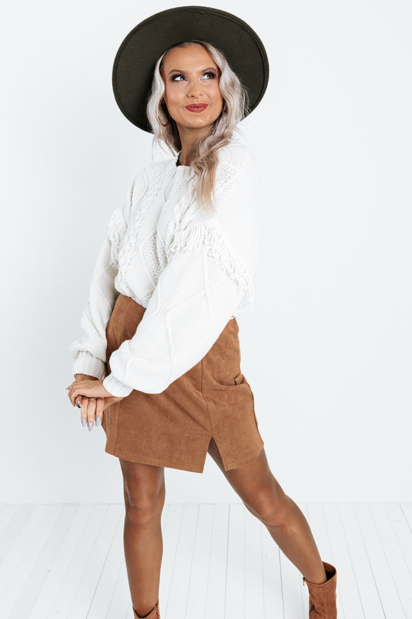Seasonal Shift Knit Sweater In Ivory Image - 5