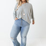 Calm And Curious Shift Top In Grey Curves Image - 1