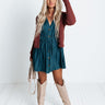 Love You Always Tunic Dress In Teal Image - 1