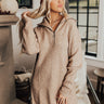 Autumn Event Sweater Dress In Iced Latte Image - 1