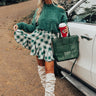 Small Town Holiday Skort In Green Image - 1
